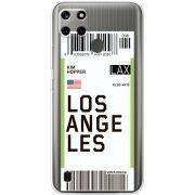 Прозрачный чехол BoxFace Realme C25Y Ticket Los Angeles