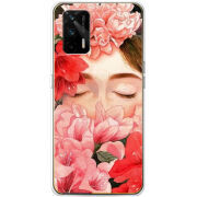 Чехол BoxFace Realme GT 5G Girl in Flowers