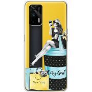 Прозрачный чехол BoxFace Realme GT 5G City Girl