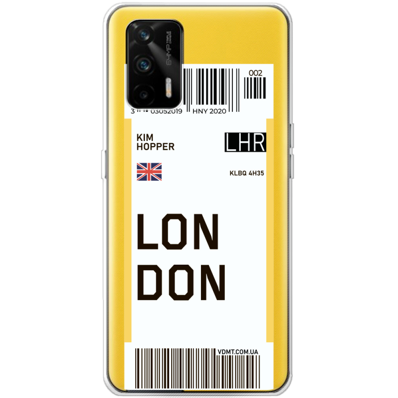 Прозрачный чехол BoxFace Realme GT 5G Ticket London