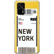 Прозрачный чехол BoxFace Realme GT 5G Ticket New York