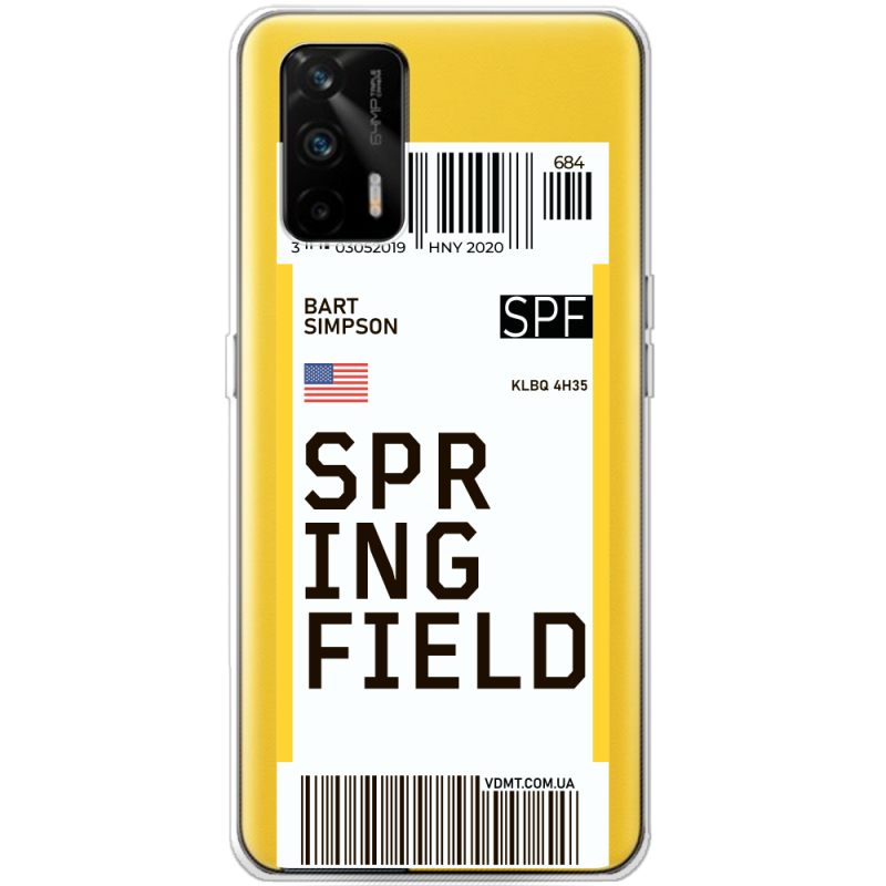 Прозрачный чехол BoxFace Realme GT 5G Ticket Springfield