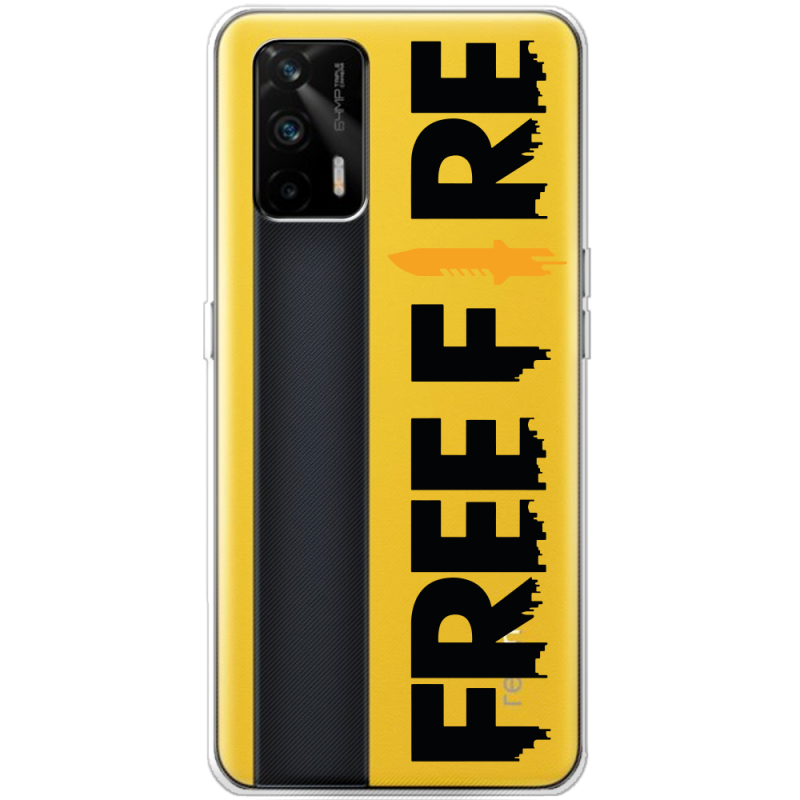 Прозрачный чехол BoxFace Realme GT 5G Free Fire Black Logo