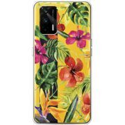 Прозрачный чехол BoxFace Realme GT 5G Tropical Flowers