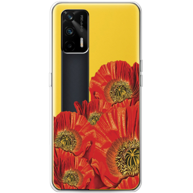 Прозрачный чехол BoxFace Realme GT 5G Red Poppies