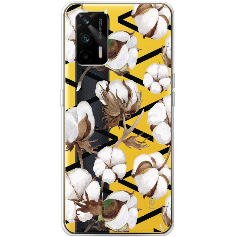 Прозрачный чехол BoxFace Realme GT 5G Cotton flowers