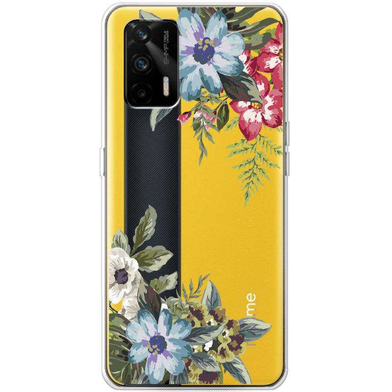 Прозрачный чехол BoxFace Realme GT 5G Floral