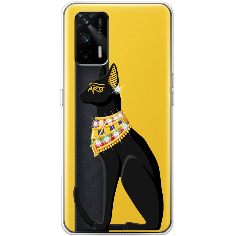 Чехол BoxFace со стразами Realme GT 5G Egipet Cat