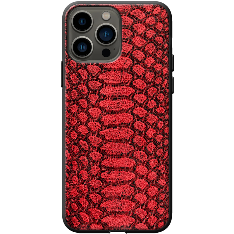 Кожаный чехол Boxface Apple iPhone 13 Pro Reptile Red