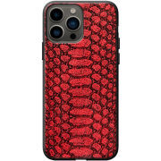 Кожаный чехол Boxface Apple iPhone 13 Pro Max Reptile Red