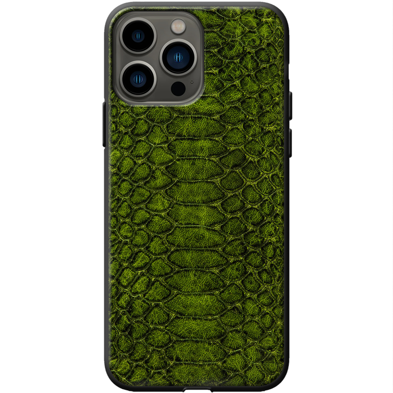 Кожаный чехол Boxface Apple iPhone 13 Pro Max Reptile Forest Green