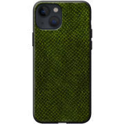 Кожаный чехол Boxface Apple iPhone 13 Snake Forest Green