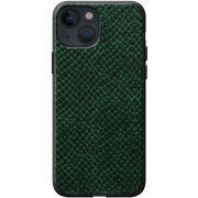 Кожаный чехол Boxface Apple iPhone 13 Snake Emerald