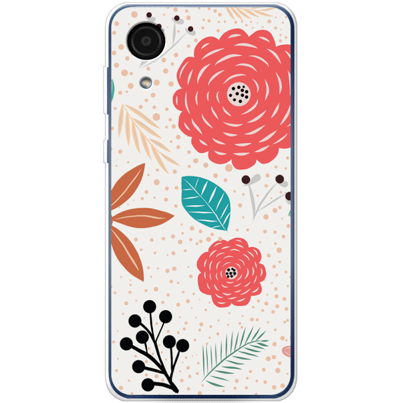 Чехол BoxFace Samsung Galaxy A03 Core (A032F) Line Flowers