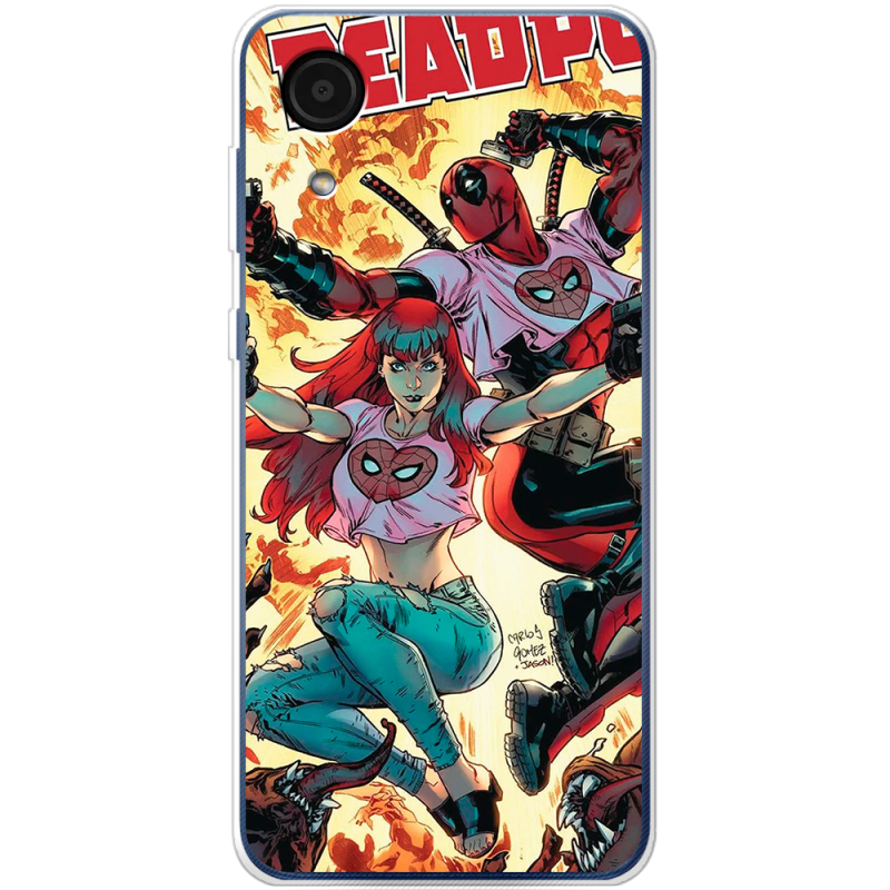 Чехол BoxFace Samsung Galaxy A03 Core (A032F) Deadpool and Mary Jane