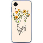 Чехол BoxFace Samsung Galaxy A03 Core (A032F) Flower Hands