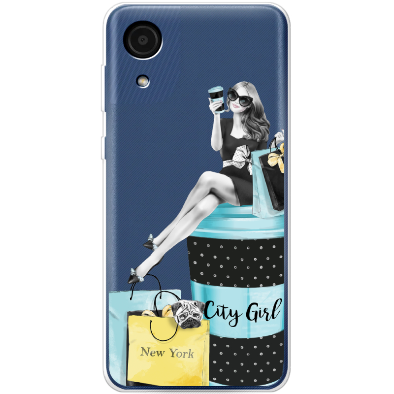 Прозрачный чехол BoxFace Samsung Galaxy A03 Core (A032F) City Girl