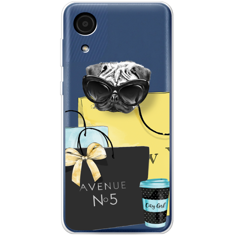 Прозрачный чехол BoxFace Samsung Galaxy A03 Core (A032F) Fashion Pug