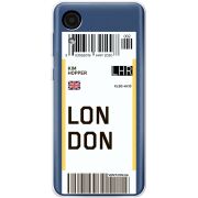 Прозрачный чехол BoxFace Samsung Galaxy A03 Core (A032F) Ticket London