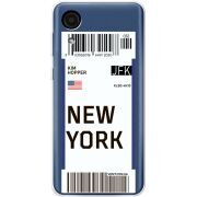 Прозрачный чехол BoxFace Samsung Galaxy A03 Core (A032F) Ticket New York