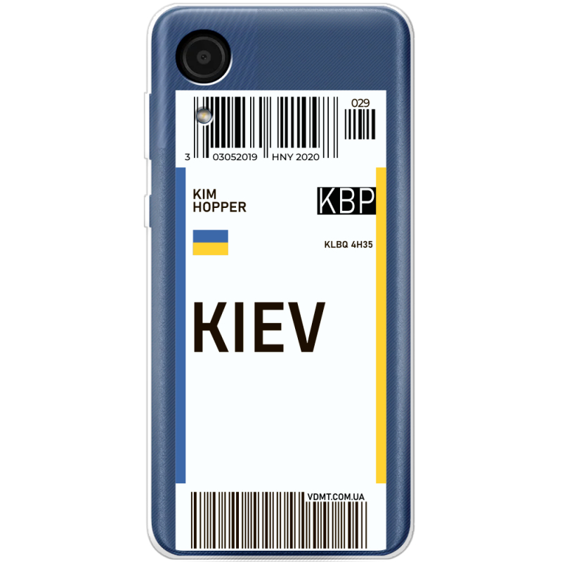 Прозрачный чехол BoxFace Samsung Galaxy A03 Core (A032F) Ticket Kiev