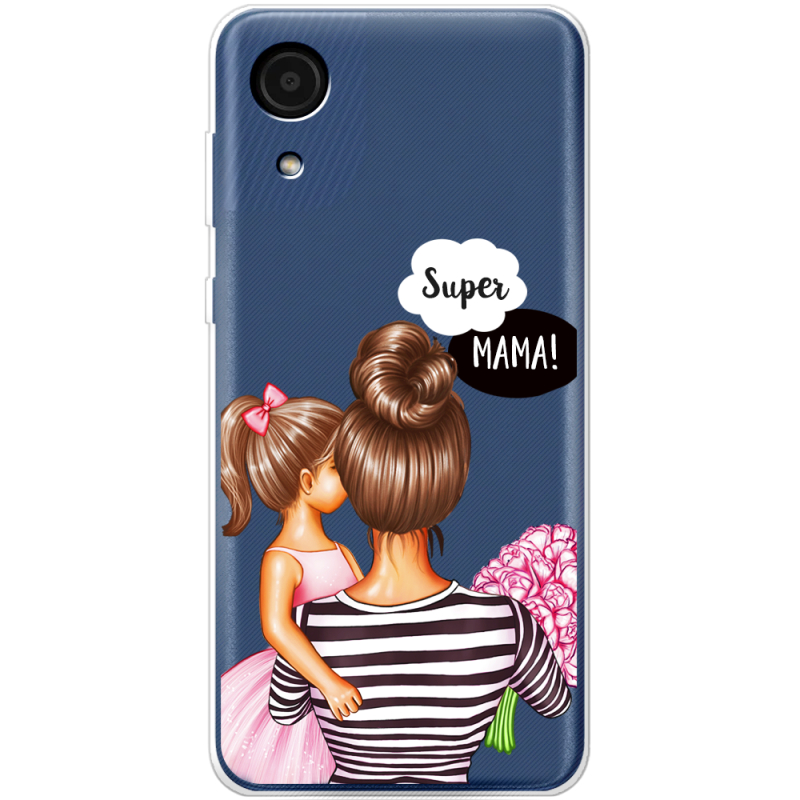 Прозрачный чехол BoxFace Samsung Galaxy A03 Core (A032F) Super Mama and Daughter