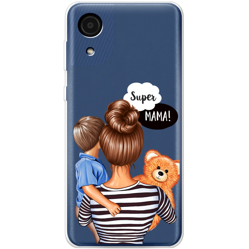 Прозрачный чехол BoxFace Samsung Galaxy A03 Core (A032F) Super Mama and Son