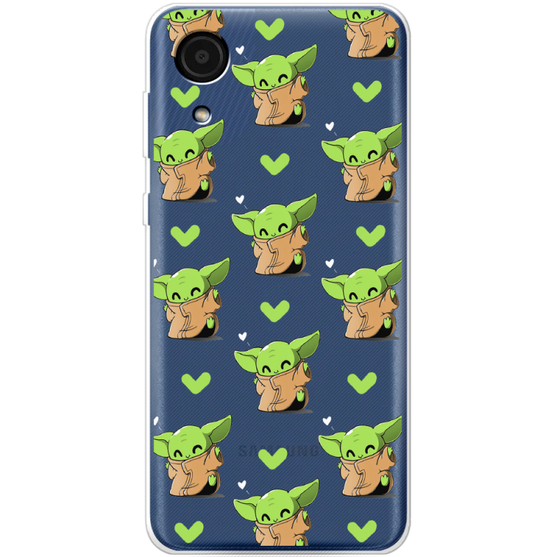 Прозрачный чехол BoxFace Samsung Galaxy A03 Core (A032F) Pattern Baby Yoda