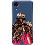 Прозрачный чехол BoxFace Samsung Galaxy A03 Core (A032F) Queen and Princess