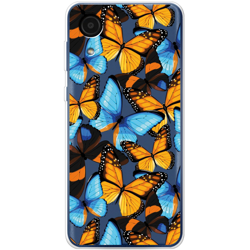 Прозрачный чехол BoxFace Samsung Galaxy A03 Core (A032F) Butterfly Morpho