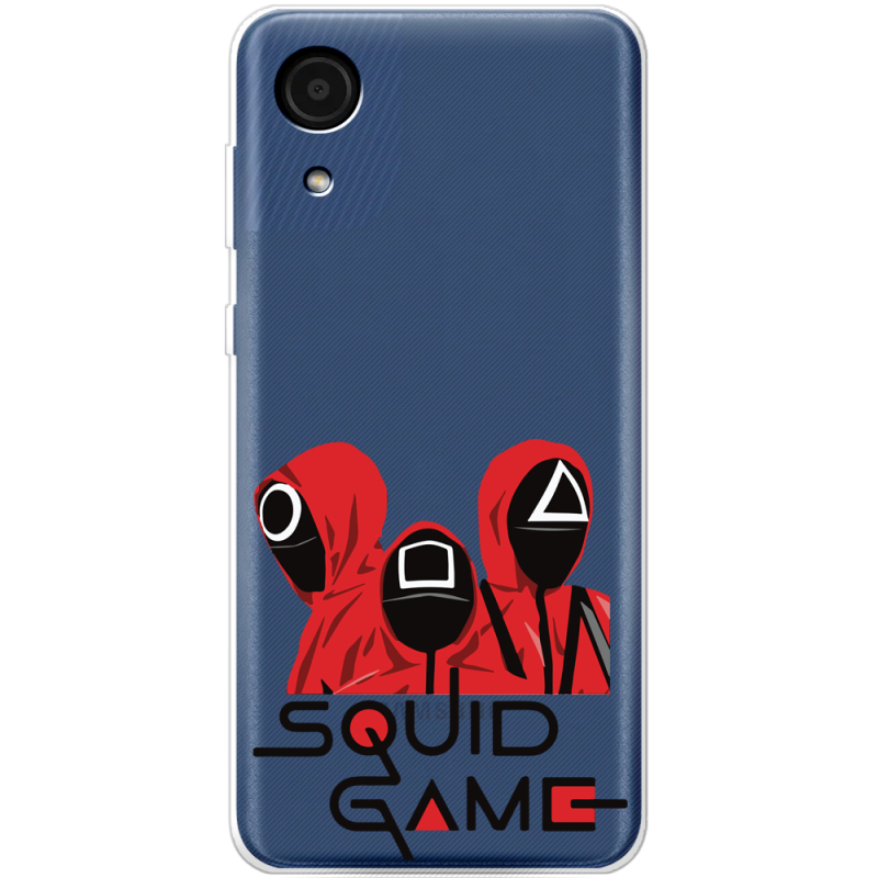 Прозрачный чехол BoxFace Samsung Galaxy A03 Core (A032F) siquid game люди в красном