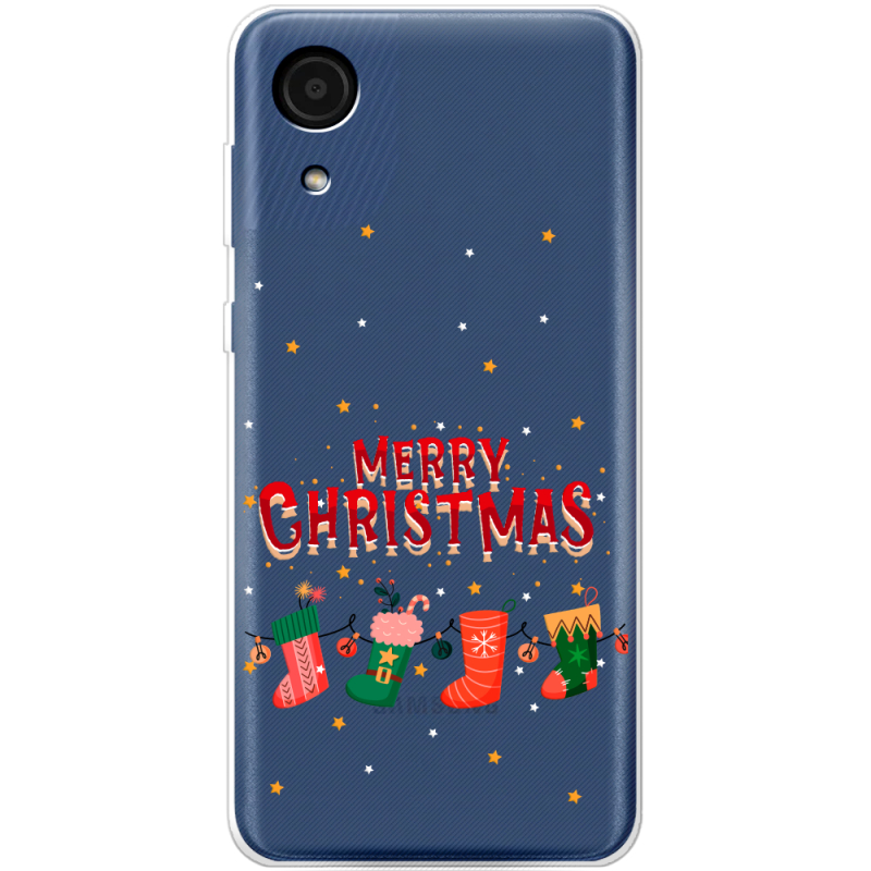 Прозрачный чехол BoxFace Samsung Galaxy A03 Core (A032F) Merry Christmas