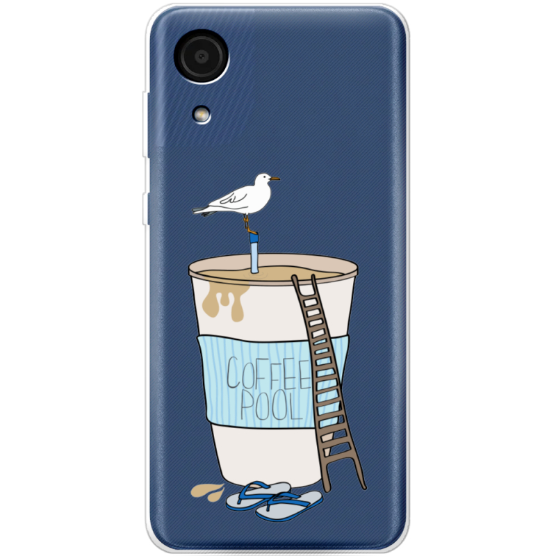 Прозрачный чехол BoxFace Samsung Galaxy A03 Core (A032F) Segull in Cofee Pool