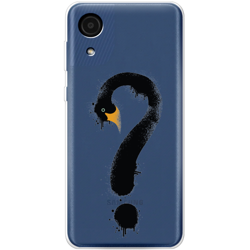 Прозрачный чехол BoxFace Samsung Galaxy A03 Core (A032F) Swan question