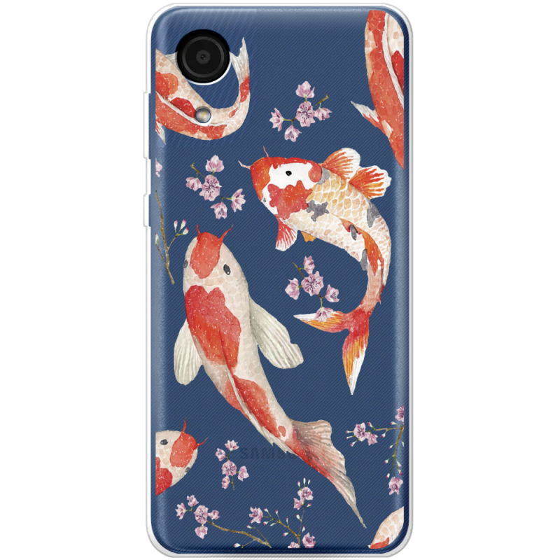 Прозрачный чехол BoxFace Samsung Galaxy A03 Core (A032F) Japanese Koi Fish