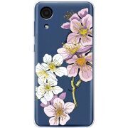 Прозрачный чехол BoxFace Samsung Galaxy A03 Core (A032F) Cherry Blossom