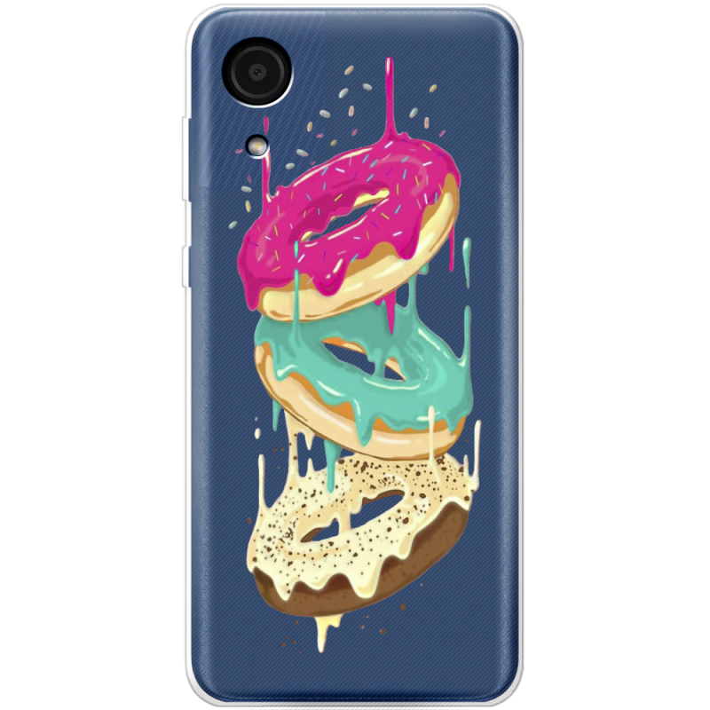 Прозрачный чехол BoxFace Samsung Galaxy A03 Core (A032F) Donuts