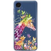 Прозрачный чехол BoxFace Samsung Galaxy A03 Core (A032F) Colorful Giraffe