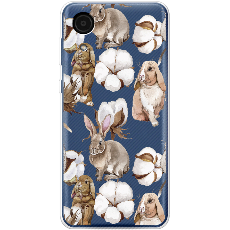 Прозрачный чехол BoxFace Samsung Galaxy A03 Core (A032F) Cotton and Rabbits