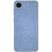 Чехол с блёстками BoxFace Samsung Galaxy A03 Core (A032F) Голубой