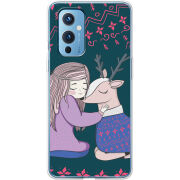 Чехол BoxFace OnePlus 9 Girl and deer