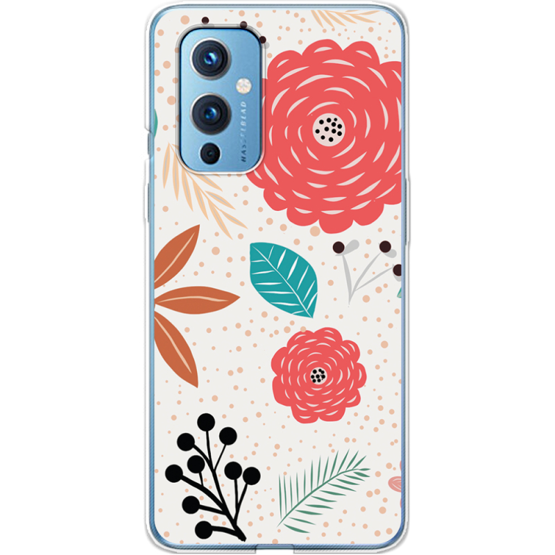 Чехол BoxFace OnePlus 9 Line Flowers