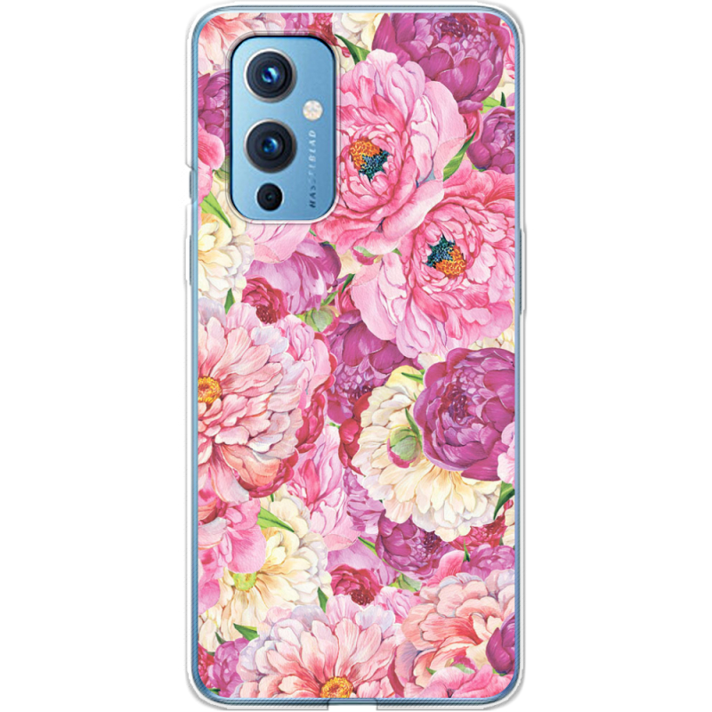 Чехол BoxFace OnePlus 9 Pink Peonies