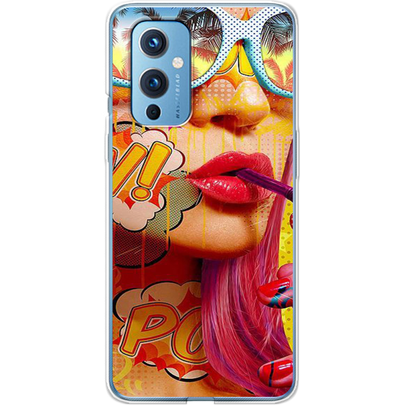 Чехол BoxFace OnePlus 9 Yellow Girl Pop Art