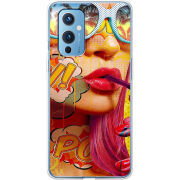 Чехол BoxFace OnePlus 9 Yellow Girl Pop Art