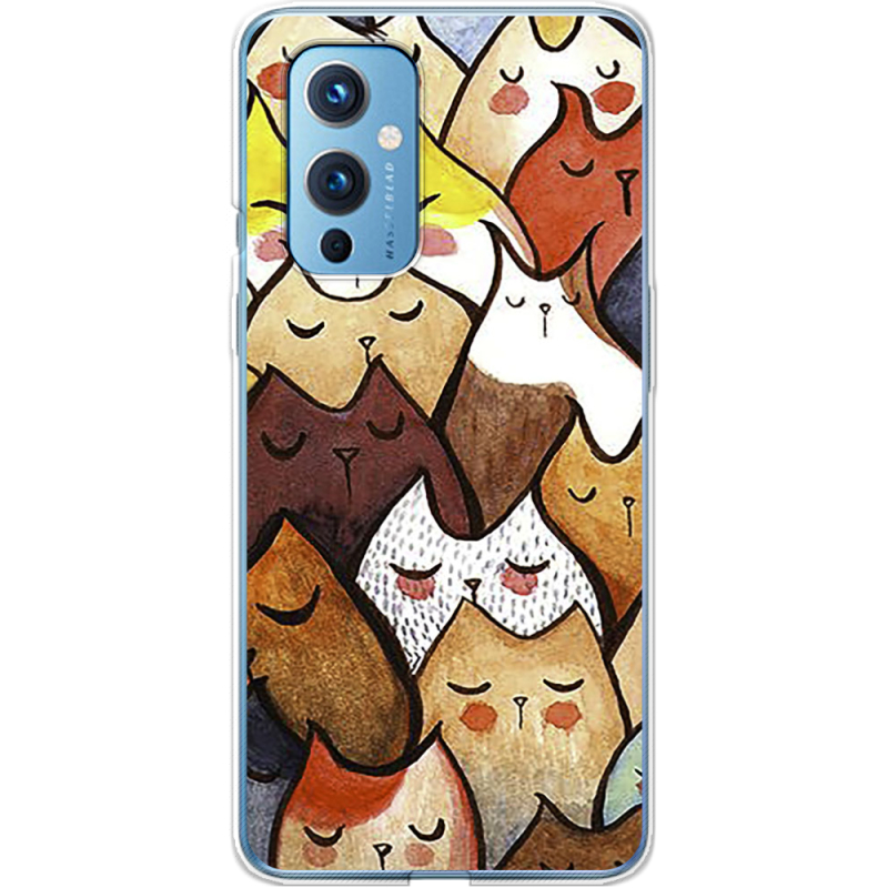 Чехол BoxFace OnePlus 9 Sleepy Cats