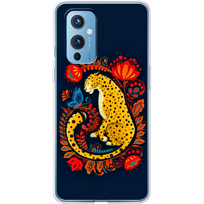 Чехол BoxFace OnePlus 9 Petrykivka Leopard