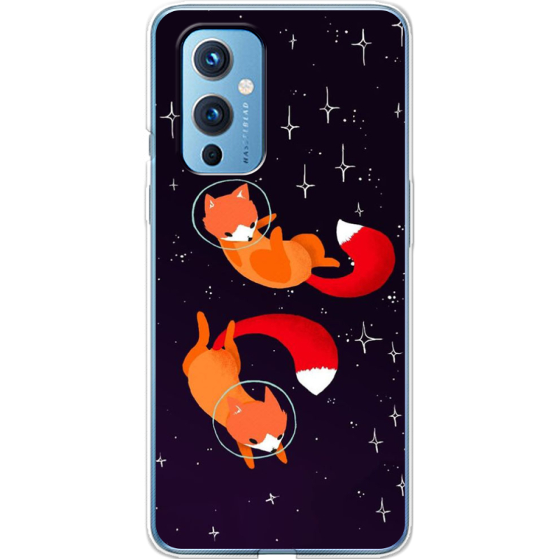 Чехол BoxFace OnePlus 9 Fox-Astronauts