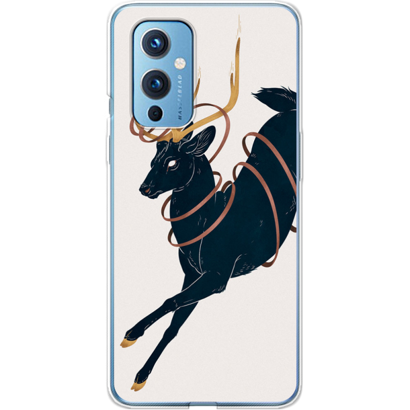 Чехол BoxFace OnePlus 9 Black Deer