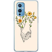 Чехол BoxFace OnePlus 9 Flower Hands